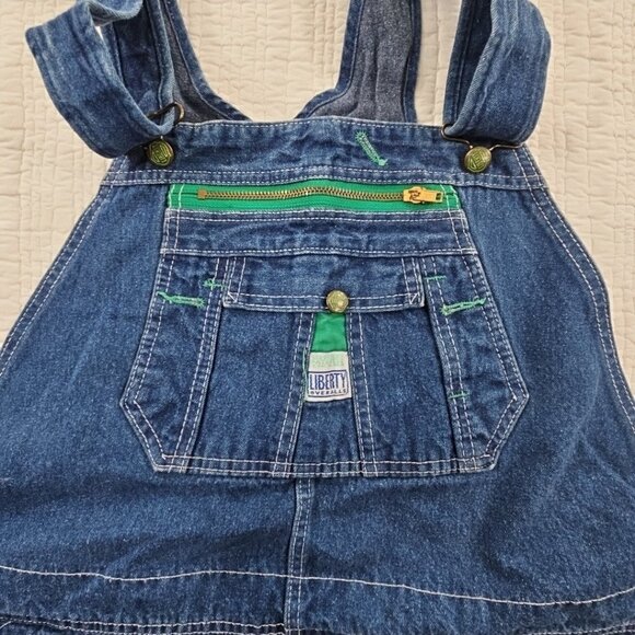 Liberty Bib Overalls Men's XXL 46x30 Rugged 100% Cotton Denim Carpenter EUC - Picture 12 of 13